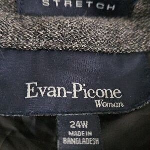 Evan Picone SIZE 24 Women's Brown Tweed Dress Pants